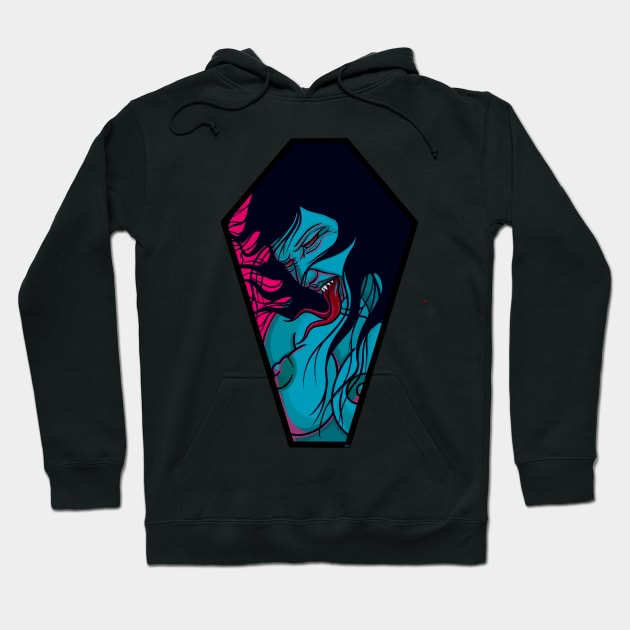 Coffin Hag Scream Hoodie by HagAttack